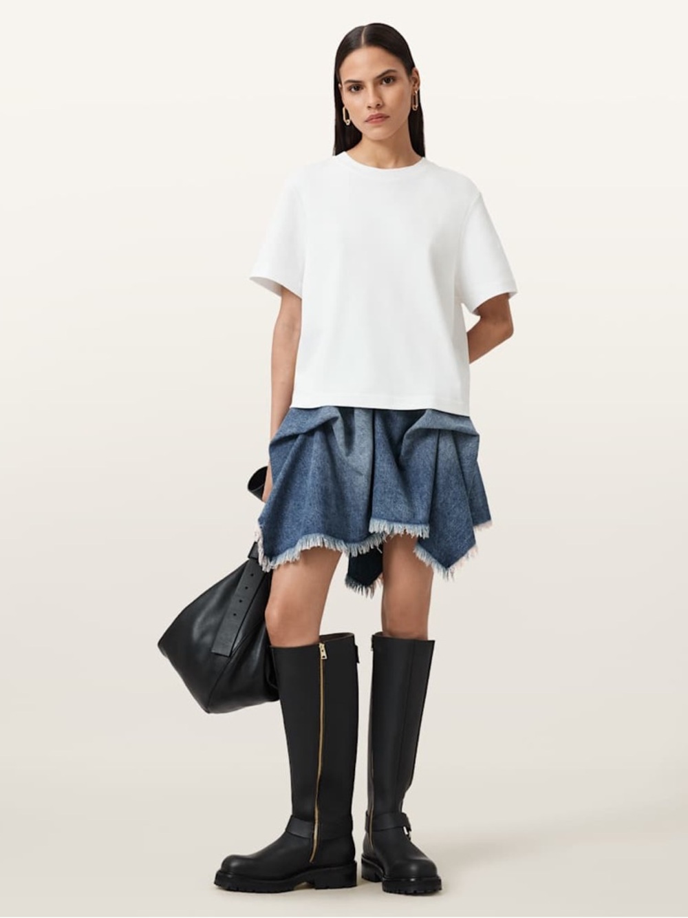 ALLSAINTS Lisa Boxy Crew Neck T-Shirt